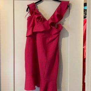 NWT LIKELY Norvina Mini Peplum Fuschia Dress size 12
